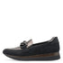 Jana Womens Black and Pewter Slip-On Softline Shoe 8-24766-43